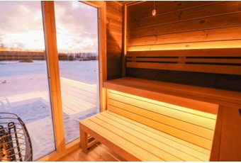 Sauna fińska zewnętrzna Leil® Saunas Patio L 5-osobowa