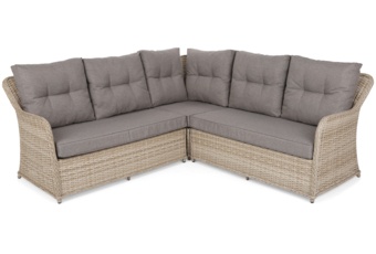 Narożny zestaw mebli ogrodowych Bergamo Beige / Beige Melange