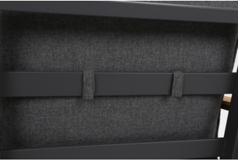 Meble ogrodowe aluminiowe Rimini Dark Grey / Grey Melange