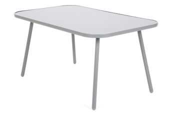 Meble ogrodowe metalowe Casablanca Silver / Grey - 150 cm - 6 osób Meble ogrodowe metalowe Casablanca 150 cm Silver / Grey 6+1