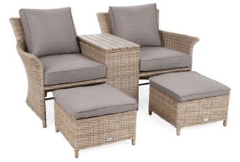 Sofa ogrodowa Milos Plus Beige / Beige Melange