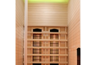 Sauna infrared Nordum Basic 1-osobowa biała - drewniana - z koloroterapią Sauna infrared Nordum Basic 1-osobowa biała