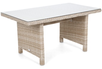 Narożny zestaw mebli ogrodowych prawy California Beige / Beige Melange