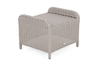 Podnóżek technorattanowy Bristol White / Grey