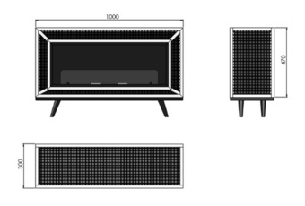 Biokominek prostokątny Infire Industrial Biokominek Infire Industrial