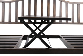 Ławka ogrodowa Classic Gold ze stolikiem  Ławka ogrodowa Classic Gold