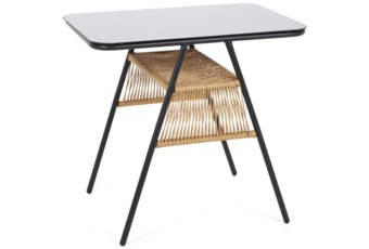 Meble balkonowe technorattanowe Fiuggi Black / Beige