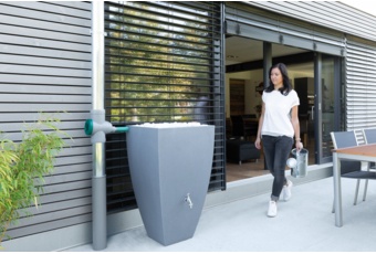 Zbiornik na deszczówkę MPI Modena 200 l ciemnoszary