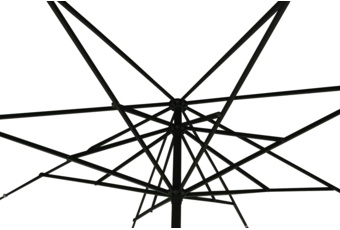 Duży parasol ogrodowy kwadratowy 5 m szary