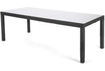 Meble ogrodowe technorattanowe Bristol 230 cm Grey / Grey Melange 8+1