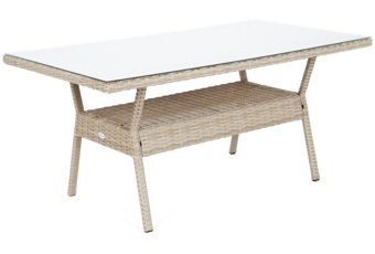 Meble ogrodowe technorattanowe Bergamo Elegant Beige / Beige Melange