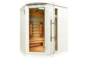 Sauna infrared narożna DH3C White z koloroterapią