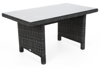 Narożnik technorattanowy prawy Alicante- dla 6 osób - kolor szary Narożnik technorattanowy prawy Alicante Grey / Grey Melange
