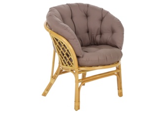 Meble ogrodowe rattanowe Bahama Honey / Cappuccino 2+1