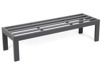 Narożne meble ogrodowe aluminiowe Galapagos Grey / Taupe