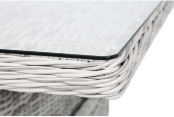 Meble ogrodowe technorattanowe Memfis Light Grey / Grey Melange