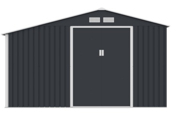 Domek narzędziowy Stockholm 342 x 255 cm Grey z drewutnią