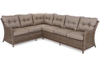 Narożnik ogrodowy technorattanowy California Ginger / Brown Melange