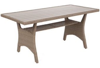 Narożnik ogrodowy technorattanowy Lagos Khaki Grey / Beige Melange