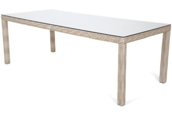 Meble ogrodowe technorattanowe Bristol 230 cm Beige / Beige Melange 8+1