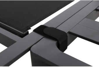 Narożnik ogrodowy aluminiowy szary dla 4 osób Nicea Dark Grey  Narożnik ogrodowy aluminiowy Nicea Dark Grey / Grey