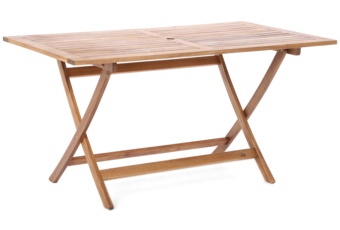 Meble ogrodowe drewniane Akacja - 4-osobowy zestaw na taras, składany. Meble ogrodowe drewniane Akacja Cross 4+1