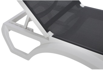 Leżak ogrodowy Monako White / Dark Grey