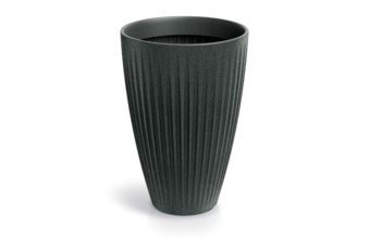 Donica ogrodowa Latia Round High Granite Graphite 47 l