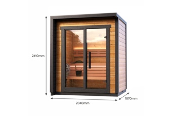 Sauna fińska zewnętrzna Leil® Saunas Patio XXS 3-osobowa