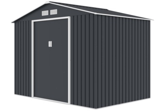 Domek narzędziowy szary Oslo 277 x 191 cm Domek narzędziowy Oslo 277 x 191 cm Grey