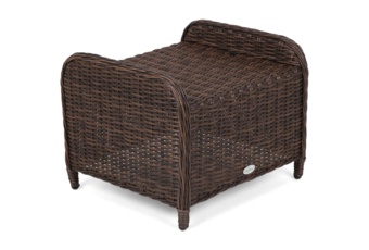 Podnóżek technorattanowy Bristol Brown Mat / Brown Melange