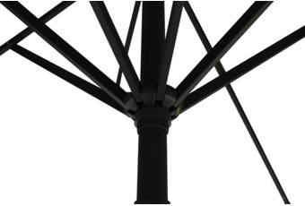 Duży parasol ogrodowy okrągły Ø 5 m szary