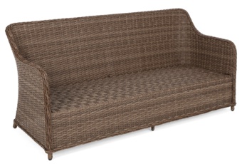 Meble ogrodowe technorattanowe Bergamo Elegant Ginger / Brown Melange - dla 7 osób Meble ogrodowe technorattanowe Bergamo Elegant Ginger / Brown Melange