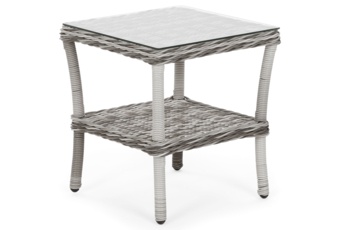 Meble ogrodowe technorattanowe Sofia jasnoszare dwuosobowe Meble ogrodowe technorattanowe Sofia Light Grey / Grey Melange