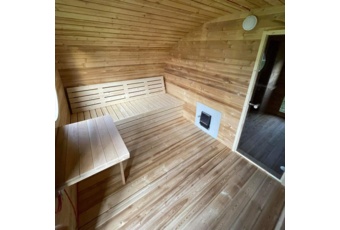 Sauna fińska zewnętrzna Hobbit Large CLT 500 x 400 cm