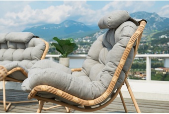 Meble technorattanowe Palermo szare - dla 4 osób Meble ogrodowe technorattanowe Palermo Grey / Grey