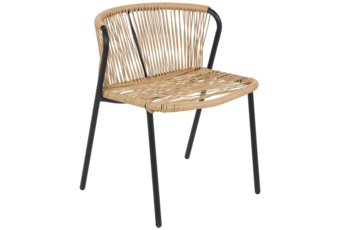 Meble balkonowe technorattanowe Fiuggi Black / Beige