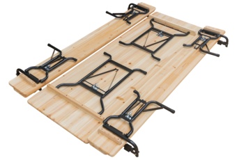 Ogrodowy zestaw piwny z oparciami 220 cm - piknikowy - imprezowy Ogrodowy zestaw piwny z oparciami 220 cm