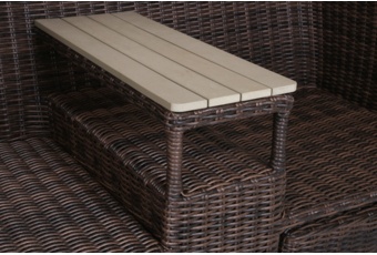 Kosz ogrodowy technorattanowy Michigan Brown Mat / Brown Melange