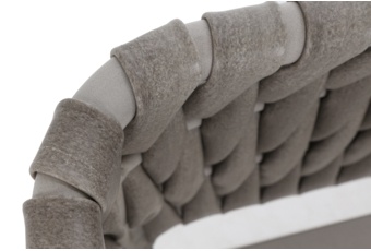 Zestaw mebli aluminiowych Tasos Cream / Latte - dla 4 osób  Meble ogrodowe technorattanowe Tasos Cream / Latte