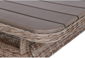 Narożne meble ogrodowe technorattanowe Windsor Ginger / Brown Melange