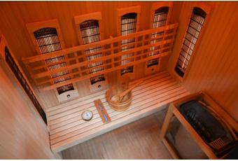 Sauna hybrydowa Nordum Combi Line 3-osobowa czarna
