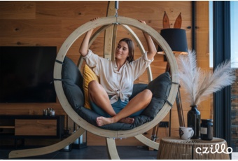 Fotel wiszący Timber Plus O-Zone Grey