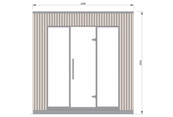 Sauna fińska zewnętrzna Leil® Saunas Viva 250 4-osobowa