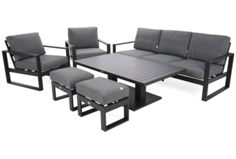 Meble ogrodowe aluminiowe Sorrento Grey / Grey Melange