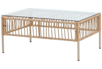 Meble ogrodowe technorattanowe Sycylia Beige / Beige