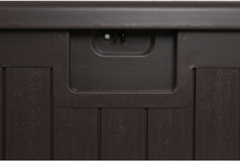 Skrzynia ogrodowa wzmocniona Gotland 567 l Brown