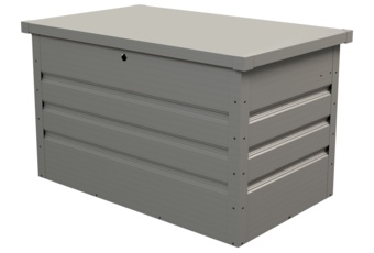 Skrzynia ogrodowa Goteborg Mini Silver Grey - srebrnoszary - metalowa Skrzynia na balkon Goteborg Mini Silver Grey