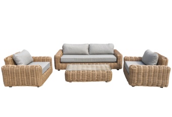 Meble ogrodowe technorattanowe Umbria Beige / Taupe Melange