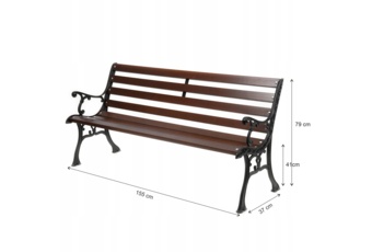 Ławka żeliwna Baster Diana